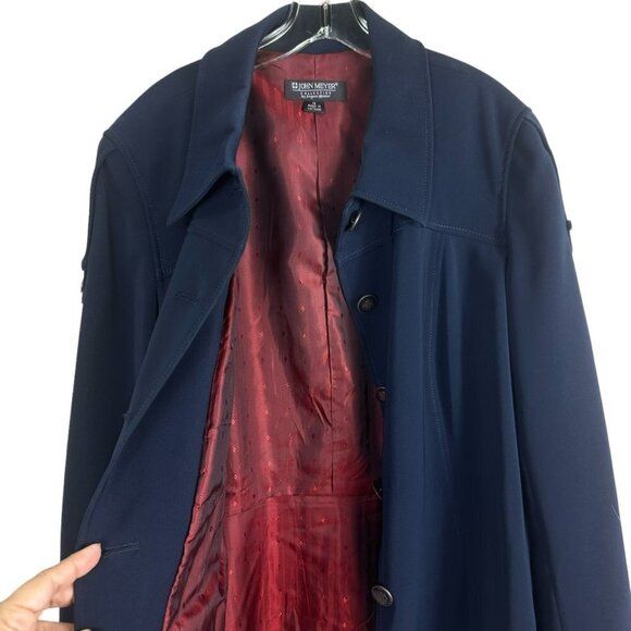 John Meyer Collection Women’s Navy Blue Classy Wrap Jacket Size 16 - Picture 4 of 14